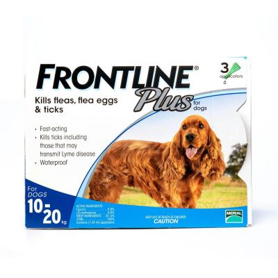 [1 tuyp] Thuốc trị ve rận nhỏ gáy Frontline Plus cho từ 10-20kg