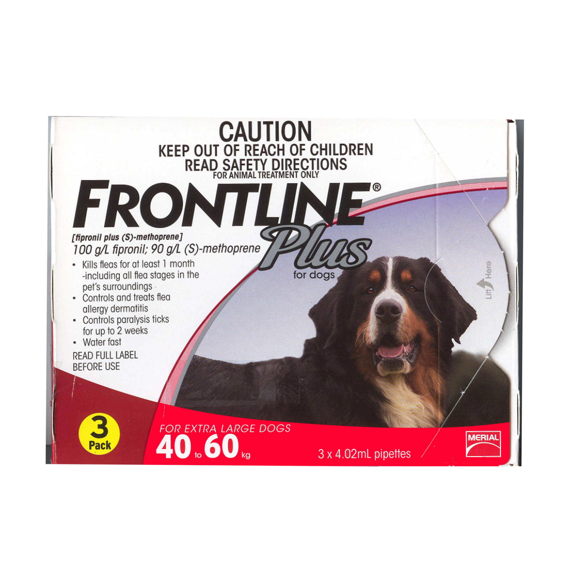 [1 tuyp] Thuốc trị ve rận nhỏ gáy Frontline Plus cho từ 40-60kg