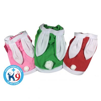 Áo nón tai thỏ cho chó, mèo