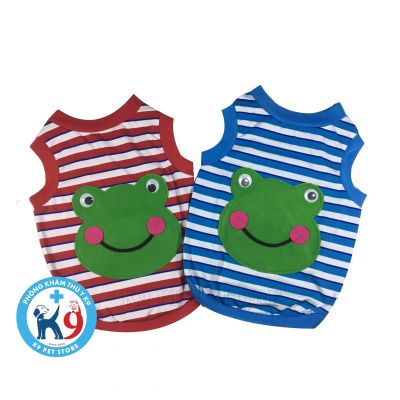 Áo thun hình con ếch cho chó, mèo