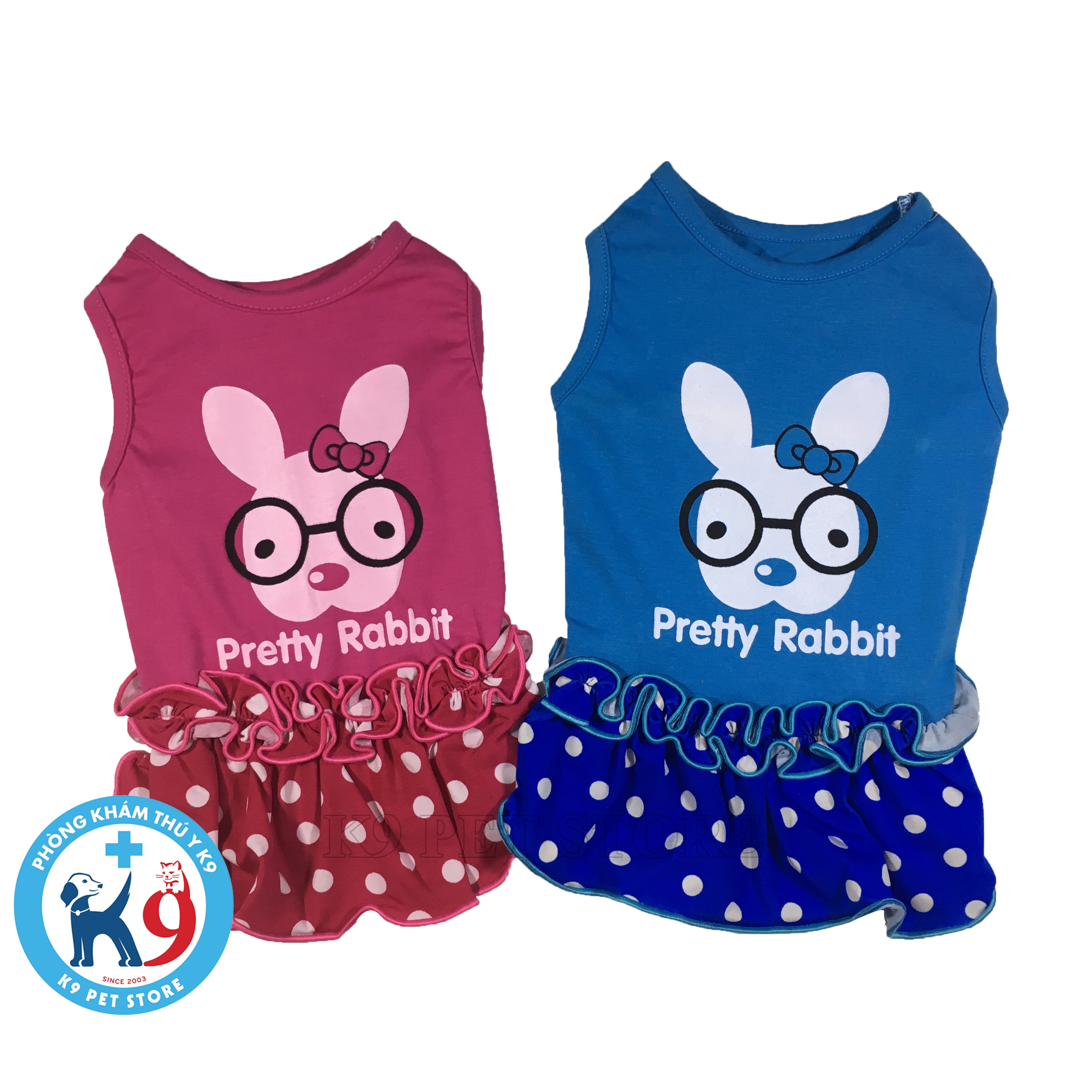 Đầm Petty Rabbit cho chó, mèo