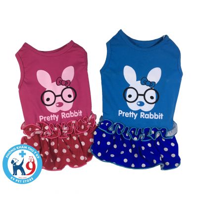 Đầm Petty Rabbit cho chó, mèo