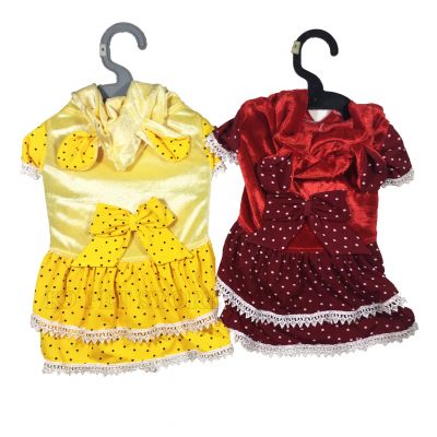 Đầm nhung cho thú cưng chó, mèo