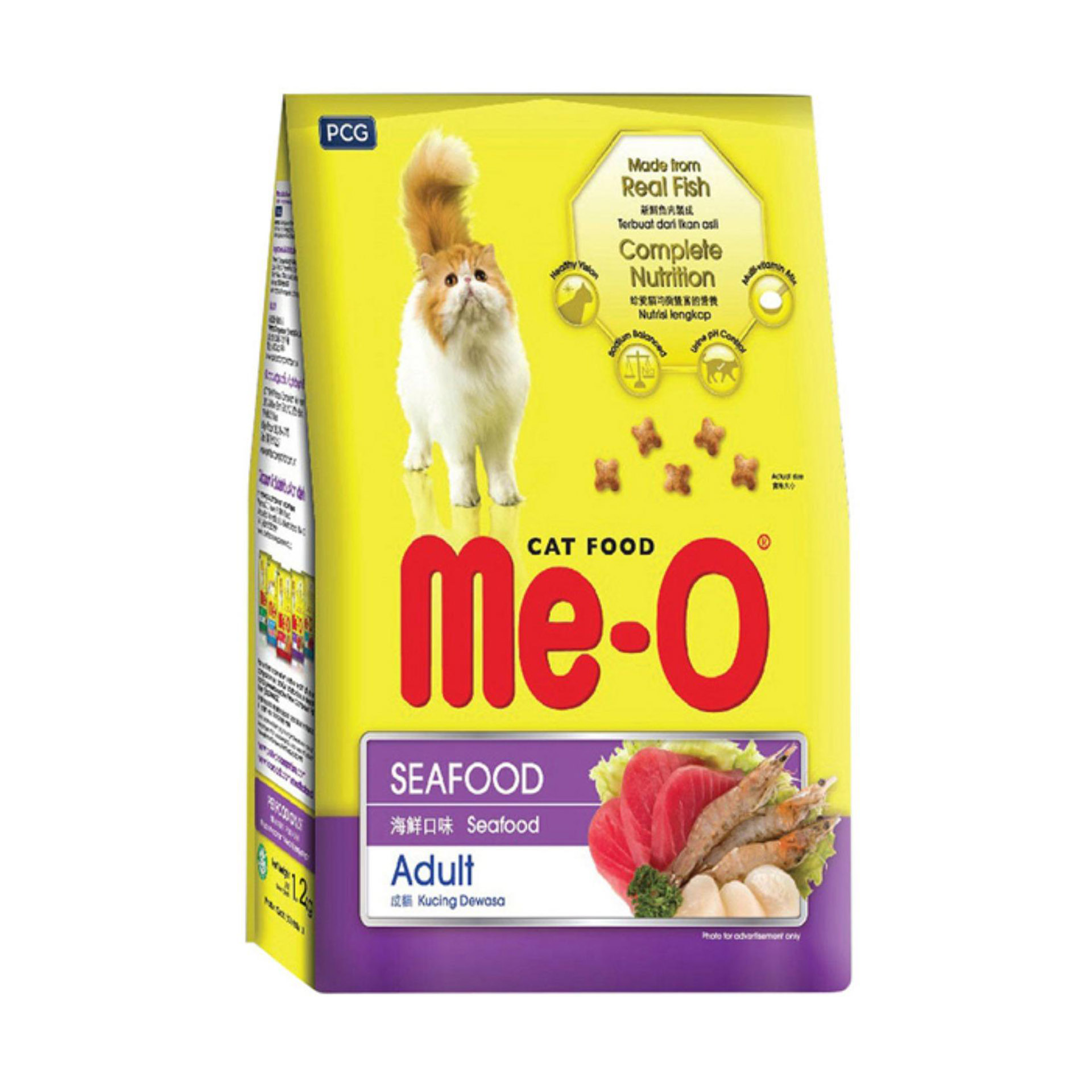 Thức ăn cho mèo trưởng thành Me-O vị hải sản 1,2kg