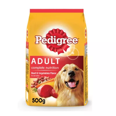 Thức ăn cho chó trưởng thành Pedigree 500gr vị bò và rau củ
