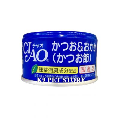 Pate Inaba Ciao đóng hộp cho mèo vị cá ngừ và cá bào Nhật 85gr (A-10)