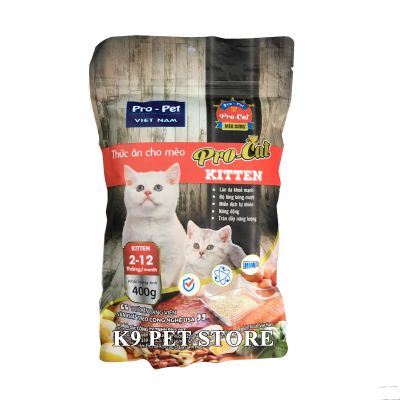 Thức ăn hạt cho mèo con Pro Pet Cat Kitten 400gr