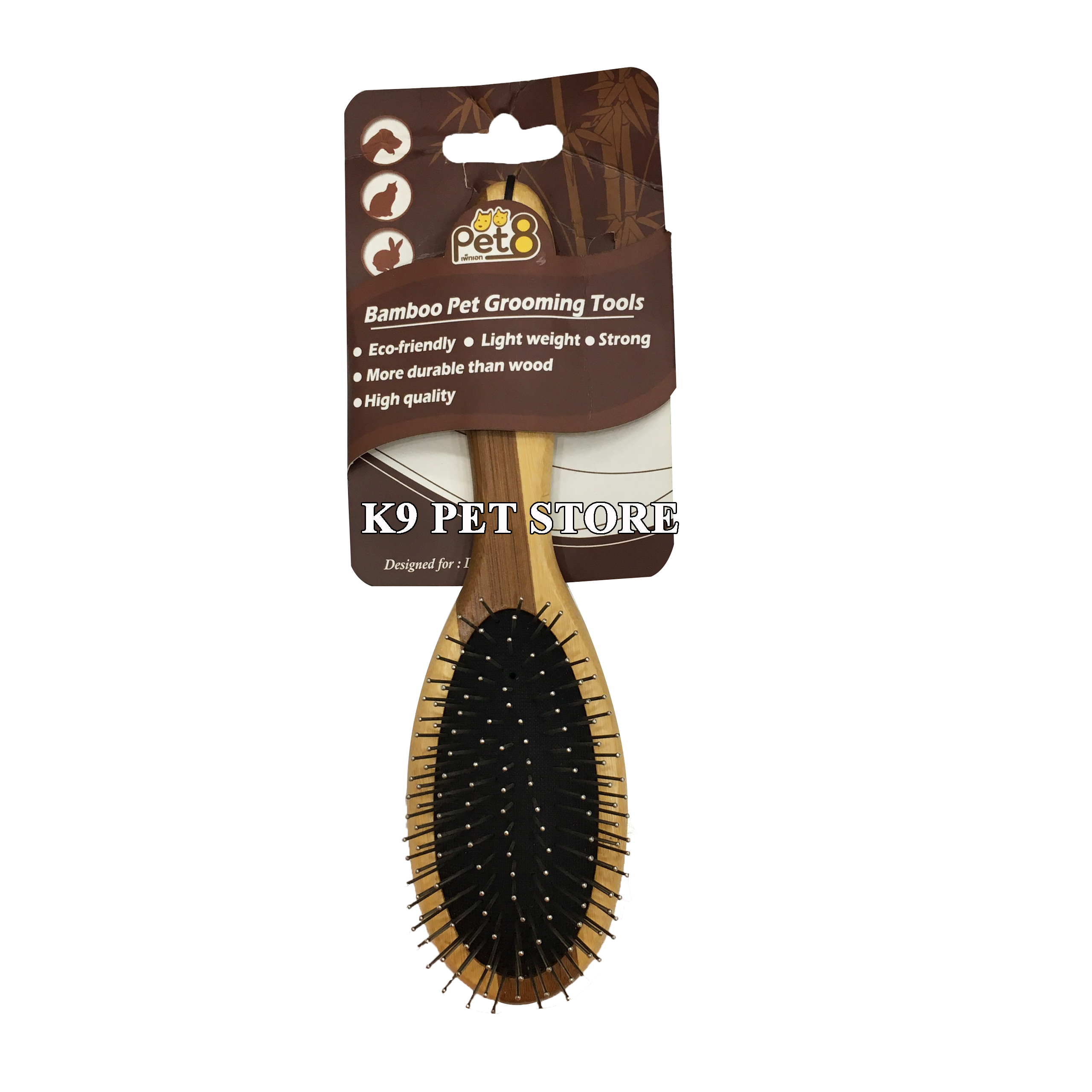 Lược Bamboo chải lông cho chó, mèo Pet8 GB07