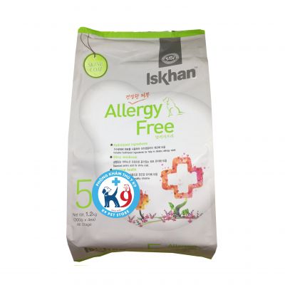 Thức ăn Iskhan Allergy Free số 5 cho chó bị dị ứng 1.2kg