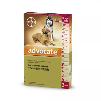 [1 tuýp] Bayer Advocate - Thuốc nhỏ gáy trị ký sinh trùng cho chó từ 10-25kg