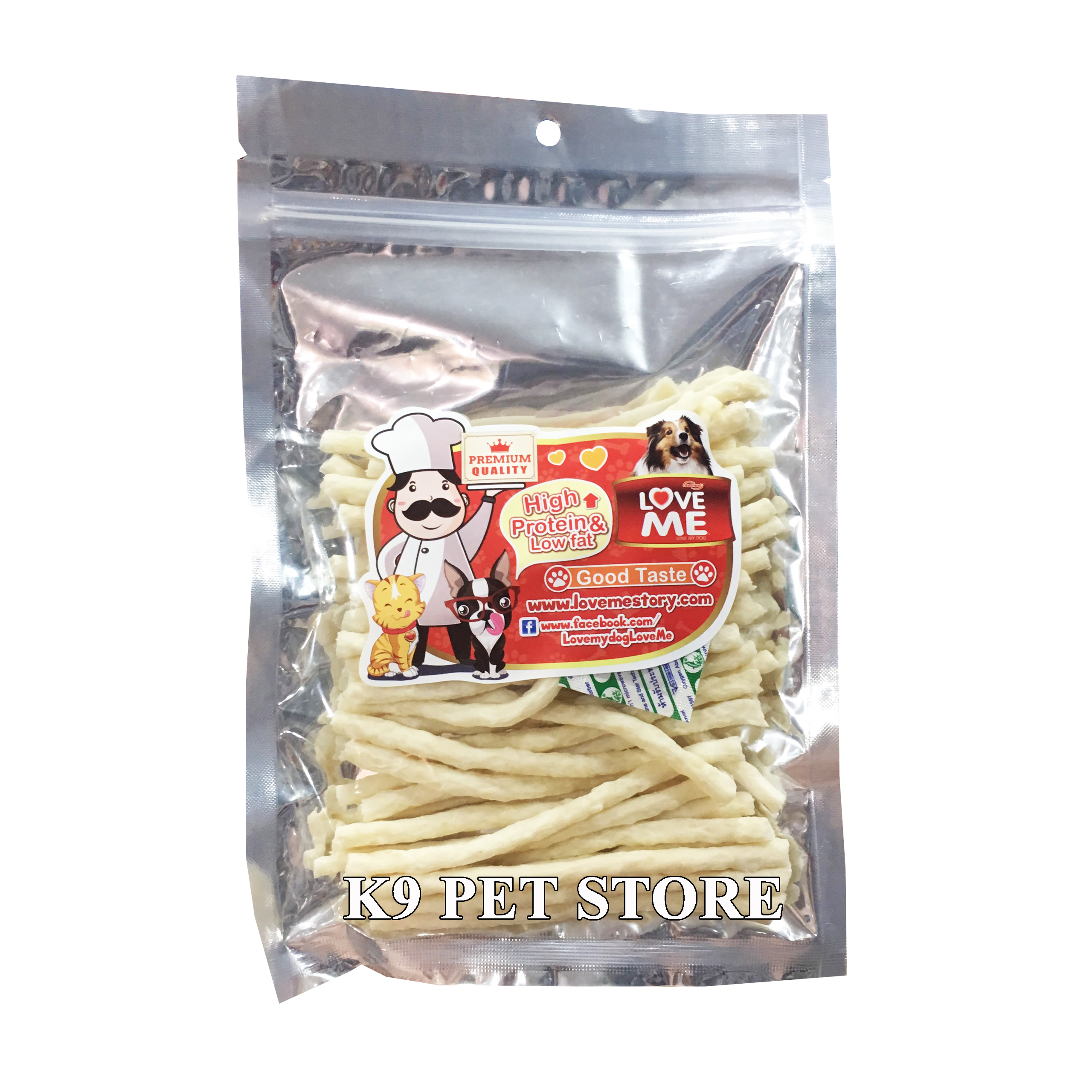 Snack nhẹ cho chó Love Me que 200g (304)