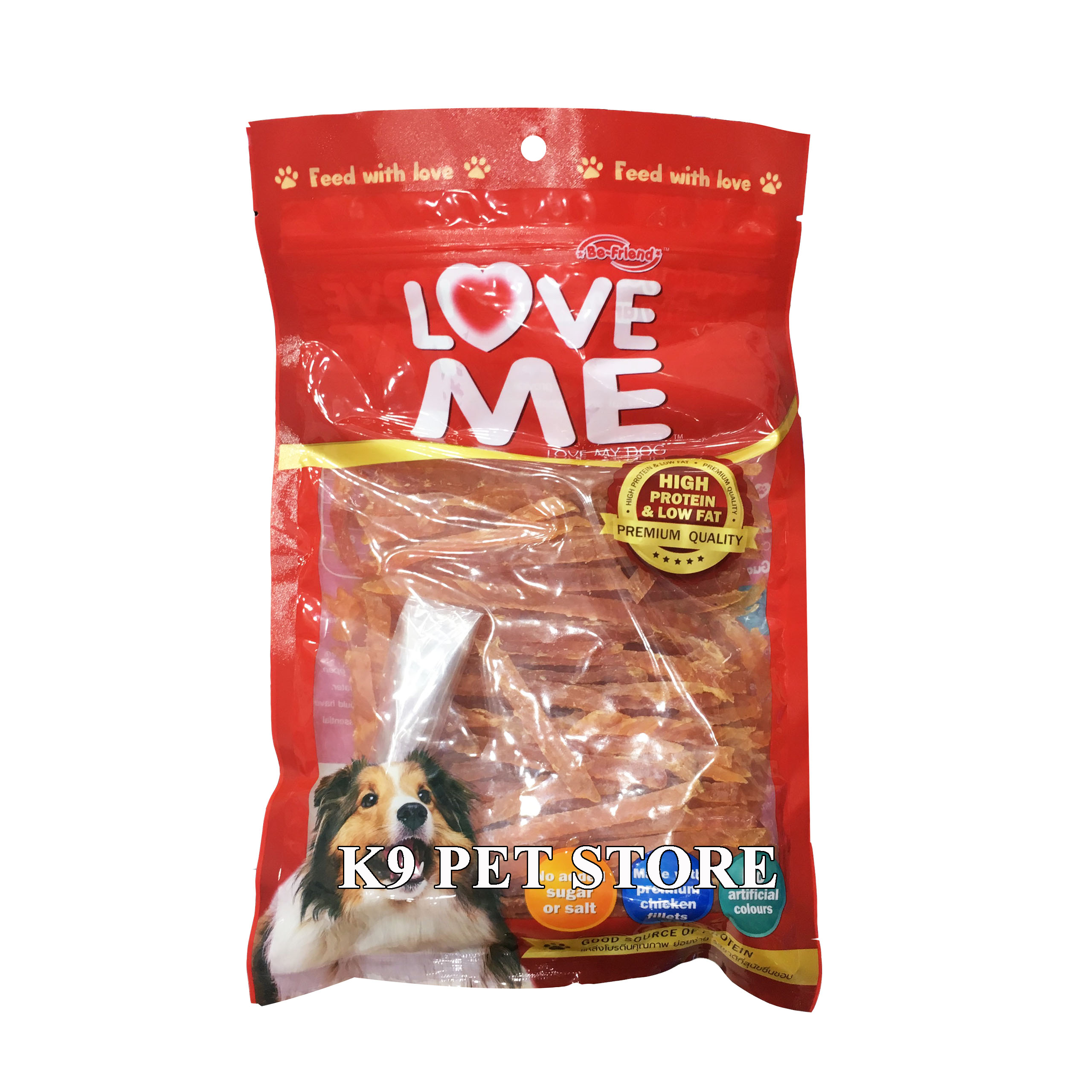 Thịt gà sấy khô cho chó Love Me 350g (2199)