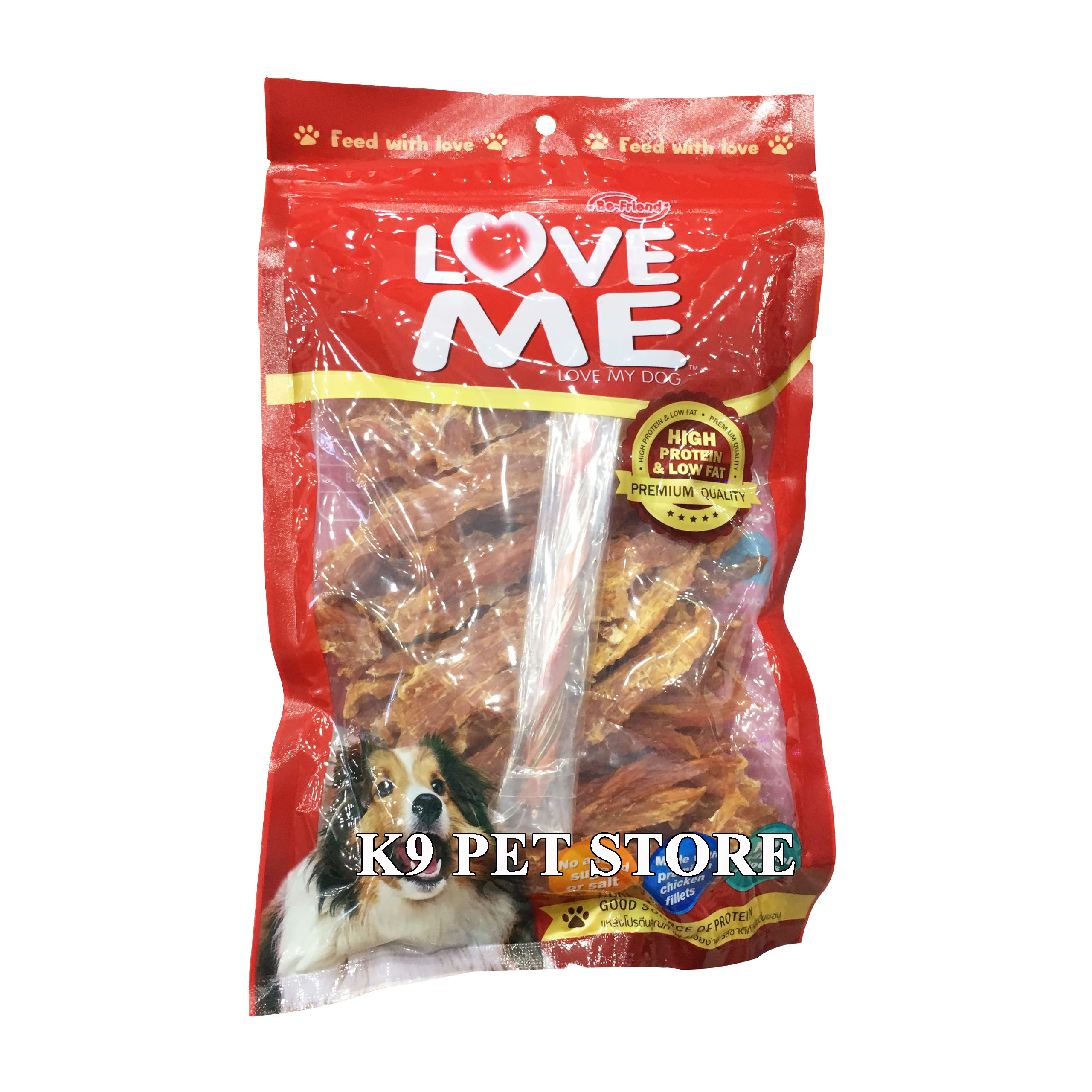 Thịt gà sấy khô cho chó Love Me 400g (2588)