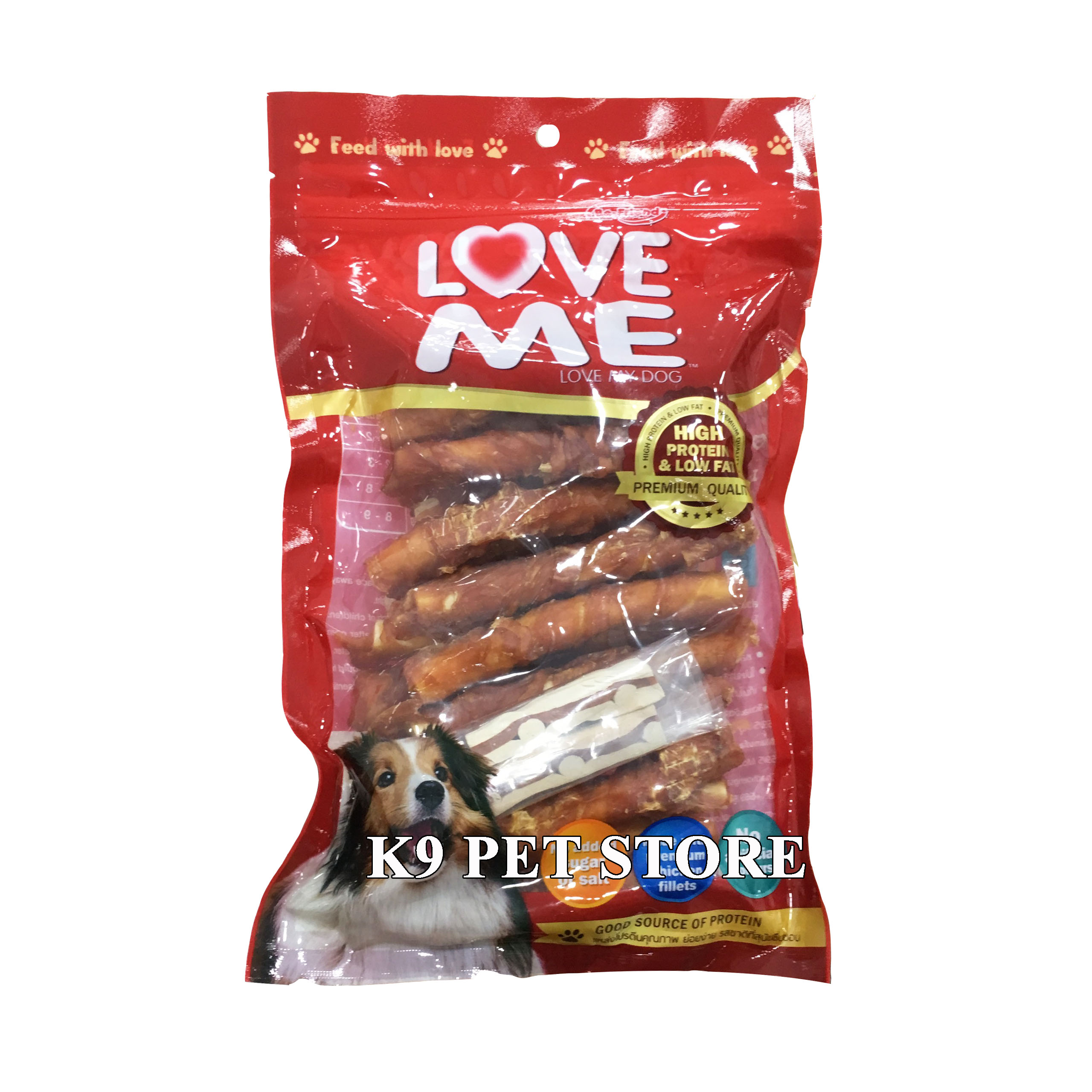 Thịt gà sấy khô cho chó Love Me 400g (2632)