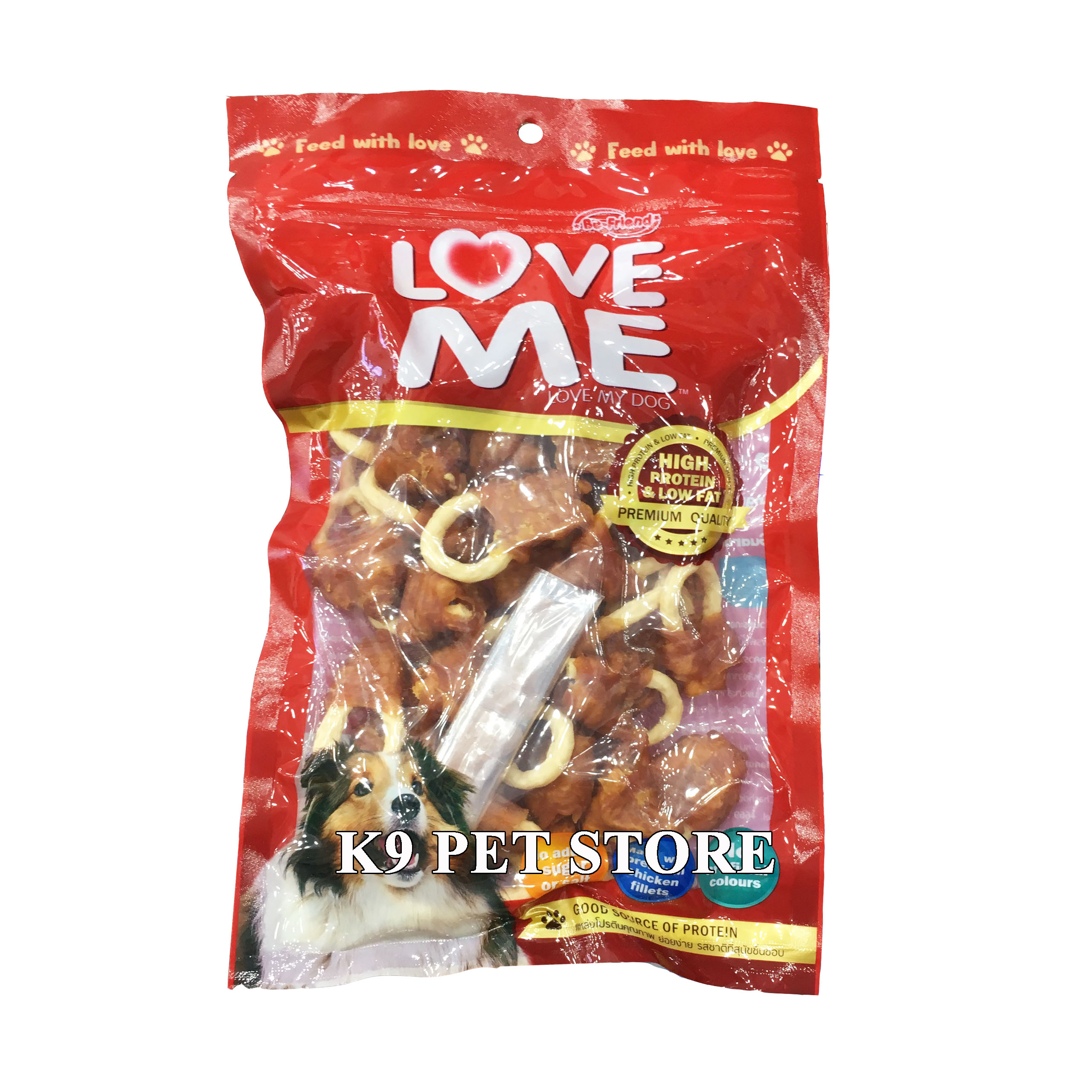 Thịt gà sấy khô cho chó Love Me 350g (3384)