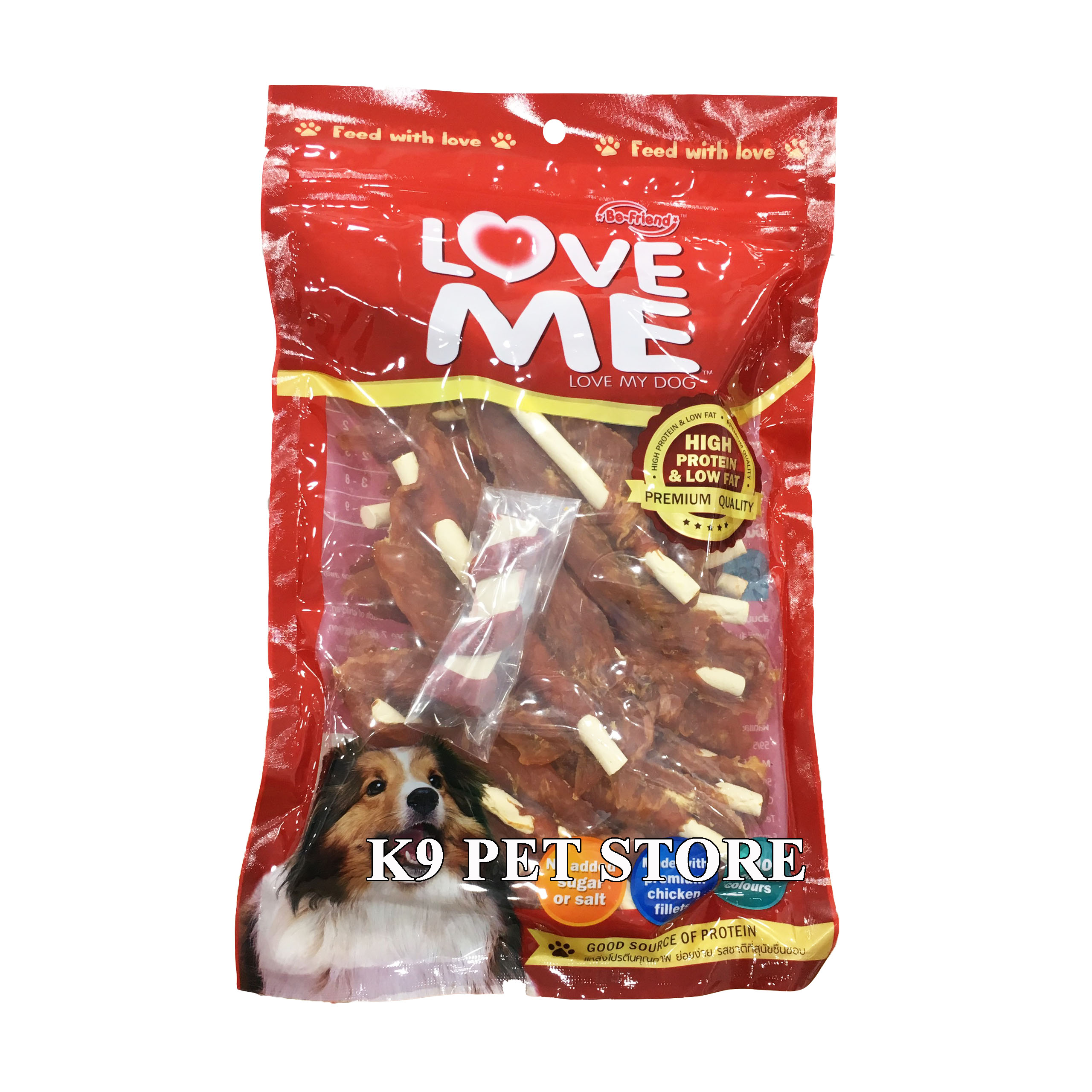 Thịt gà sấy khô cho chó Love Me 350g (4889)