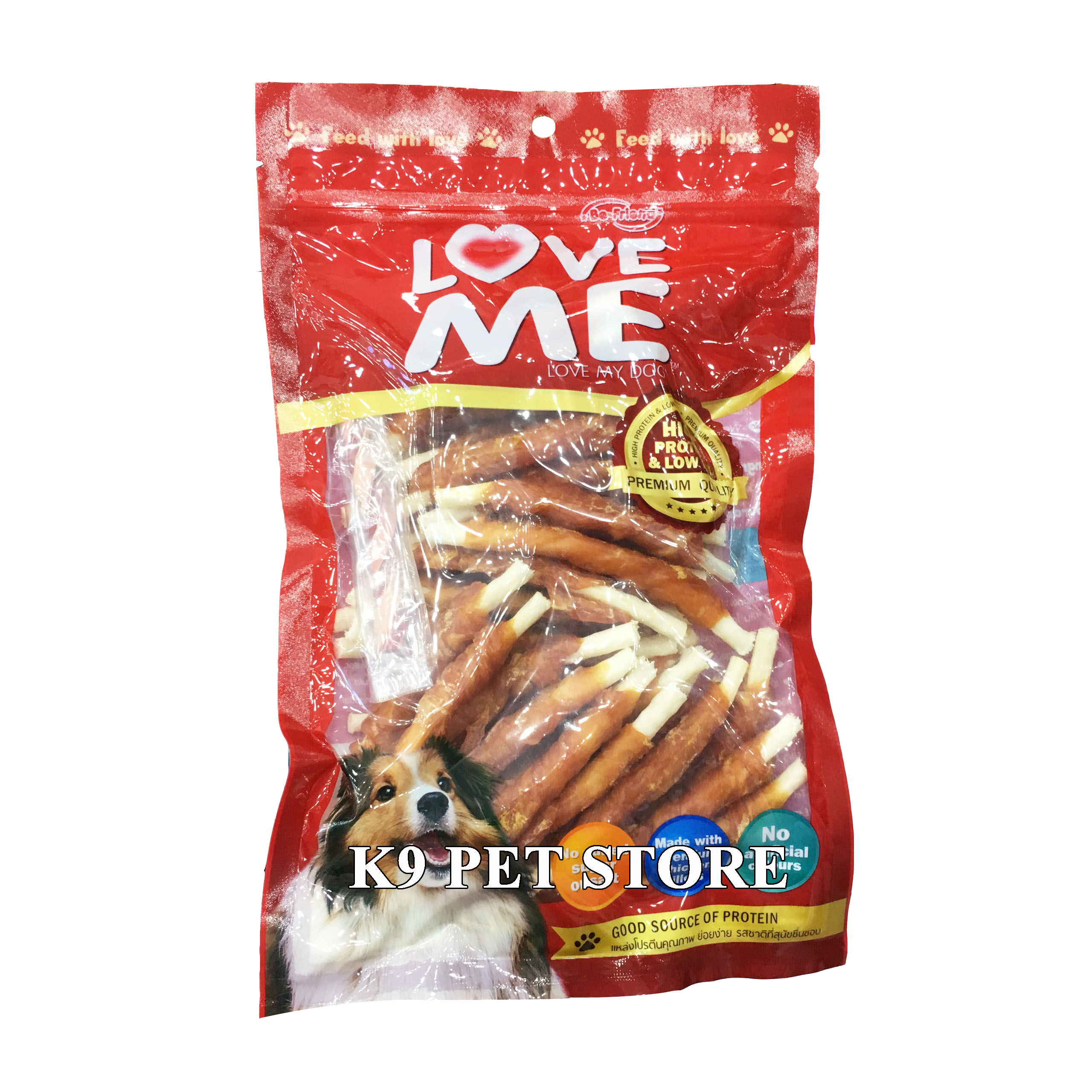 Thịt gà sấy khô cho chó Love Me 400g (6210)