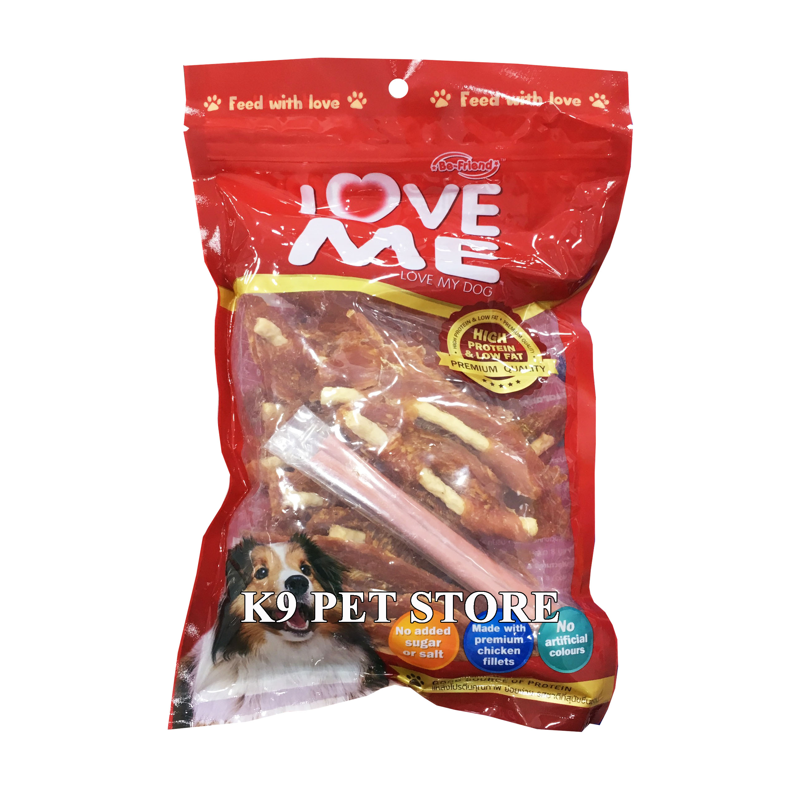 Thịt gà sấy khô cho chó Love Me 350g (0261)