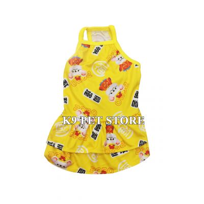 Áo dây Tết cho chó mèo