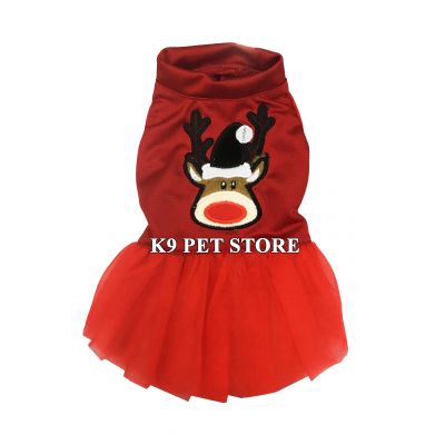Đầm Noel tuần lộc cho chó mèo