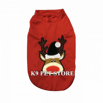 Áo Noel tuần lộc cho chó mèo