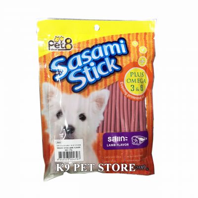 Bánh thưởng cho chó Pet8 - Sasami Stick vị Lamb (Cừu) 280g