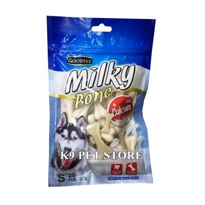 Goodies Milky Bone Milk size S 25pcs - Xương vị sữa bổ sung canxi cho chó