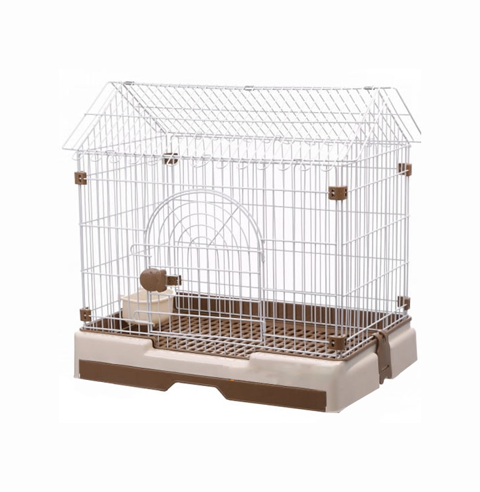 Chuồng cao cấp cho chó mèo đế nhựa có mái 79x53x72