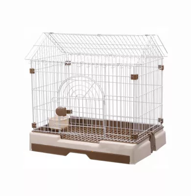 Chuồng cao cấp cho chó mèo đế nhựa có mái 79x53x72