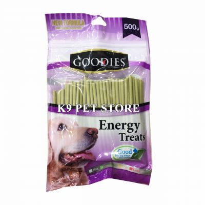 Xương nhai sạch răng Goodies gói 500gr (que tròn mềm vị rau)