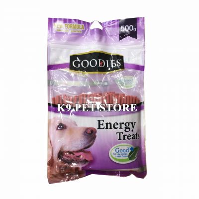 Xương nhai sạch răng Goodies gói 500gr (que tròn mềm vị cừu)