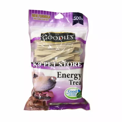Xương nhai sạch răng Goodies gói 500gr (que xoắn vị sữa)