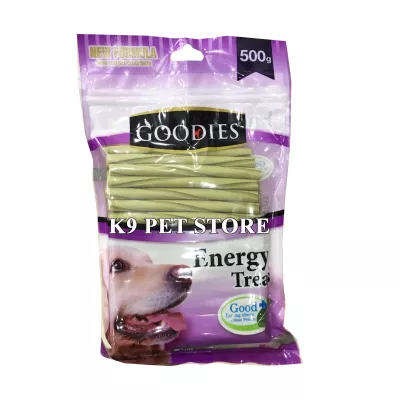 Xương nhai sạch răng Goodies gói 500gr (que tròn xoắn vị rau)