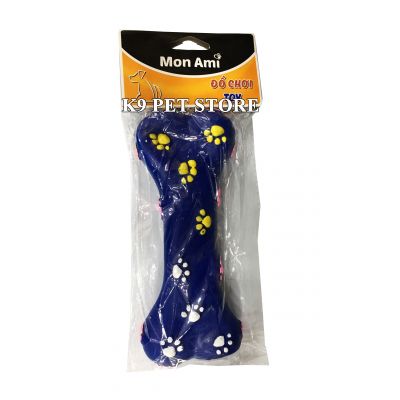 Đồ chơi xương gặm chút chít màu xanh cho chó