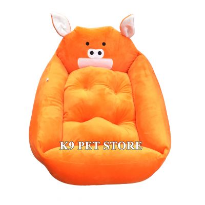 Nệm hình thú cho chó mèo (Heo cam)