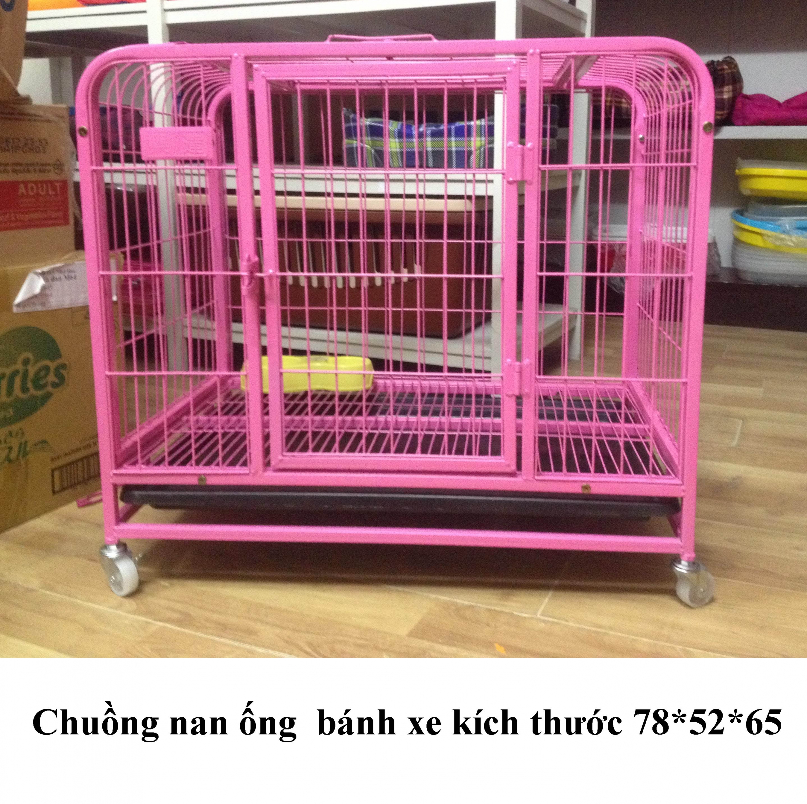 Chuồng nan ống bánh xe cho chó 78*52*65