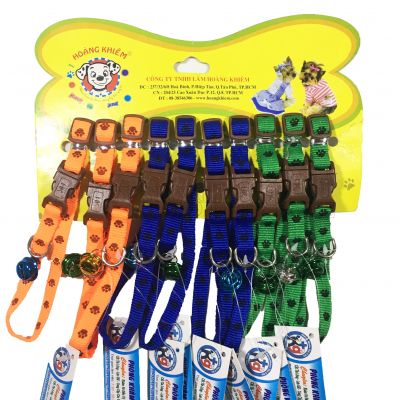 Vòng cổ cho chó mèo - dấu chân