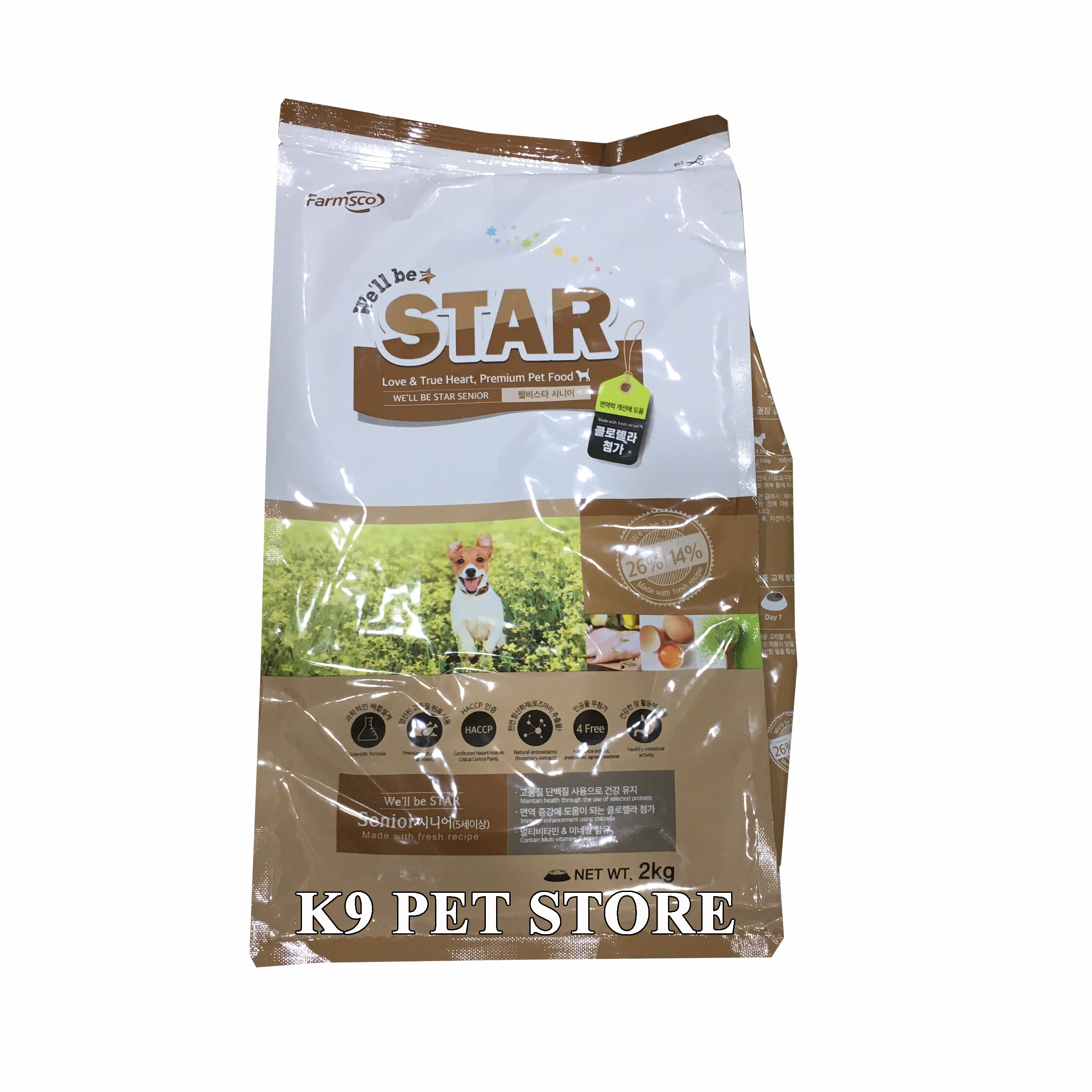 Thức ăn cho chó We'll be star senior 2kg