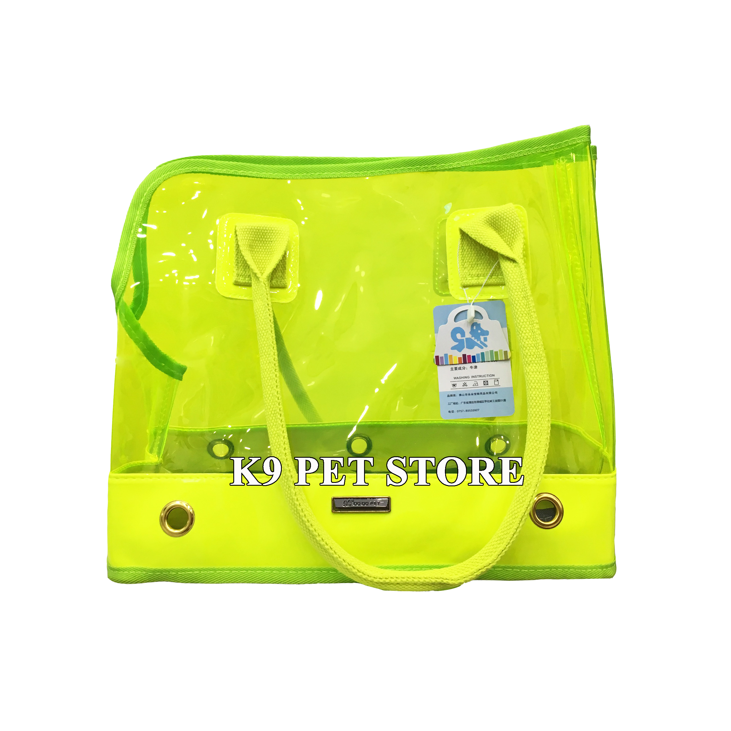 Giỏ xách trong vận chuyển thú cưng (Xanh Neon)
