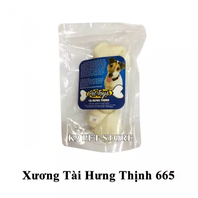 Xương gặm da bò cho chó hiệu Tài Hưng Thịnh 665 (VNXK)