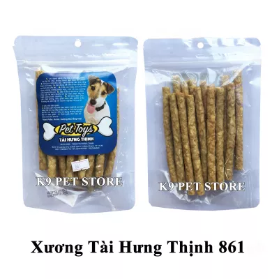 Xương gặm da bò cho chó hiệu Tài Hưng Thịnh 861 (VNXK)