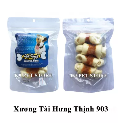 Xương gặm da bò cho chó hiệu Tài Hưng Thịnh 903 (VNXK)
