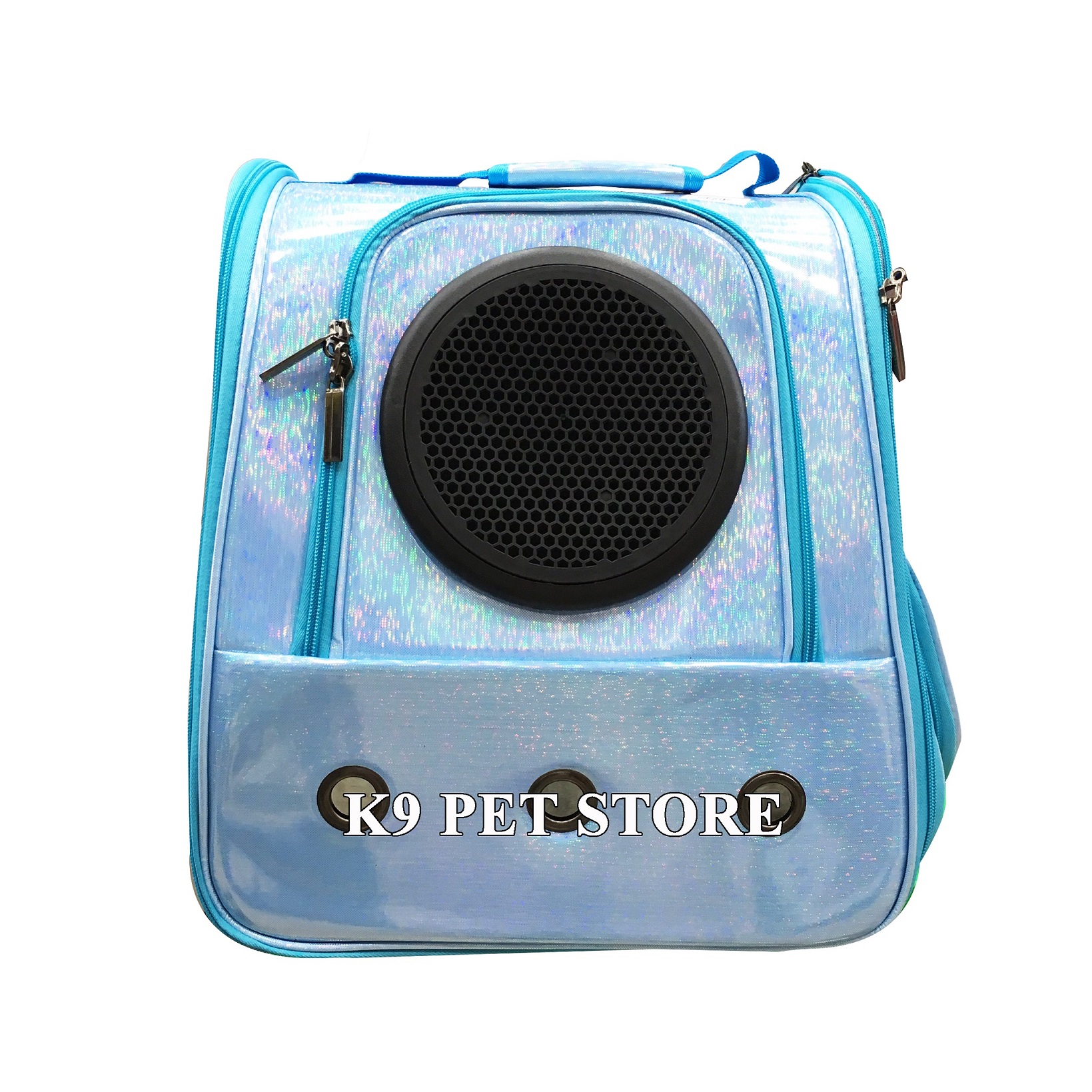 Balo vận chuyển thú cưng bằng da bóng lấp lánh