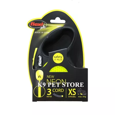Dây dẫn tự động cho chó, mèo Flexi New Neon size XS