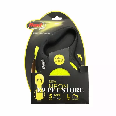 Dây dẫn tự động cho chó, mèo Flexi New Neon size L