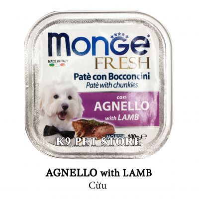 Pate Monge cho chó 100g vị cừu