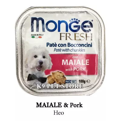 Pate Monge cho chó 100g vị heo