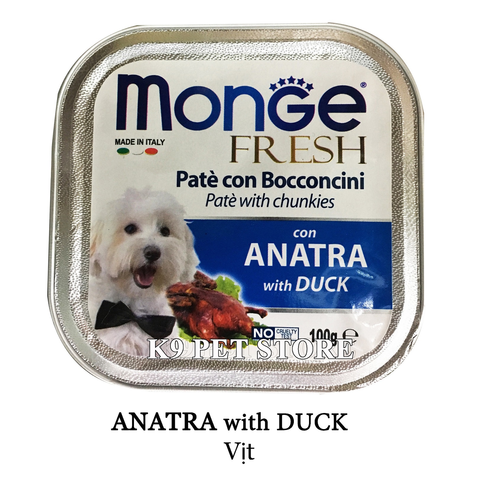 Pate Monge cho chó 100g vị vịt