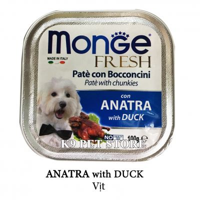 Pate Monge cho chó 100g vị vịt