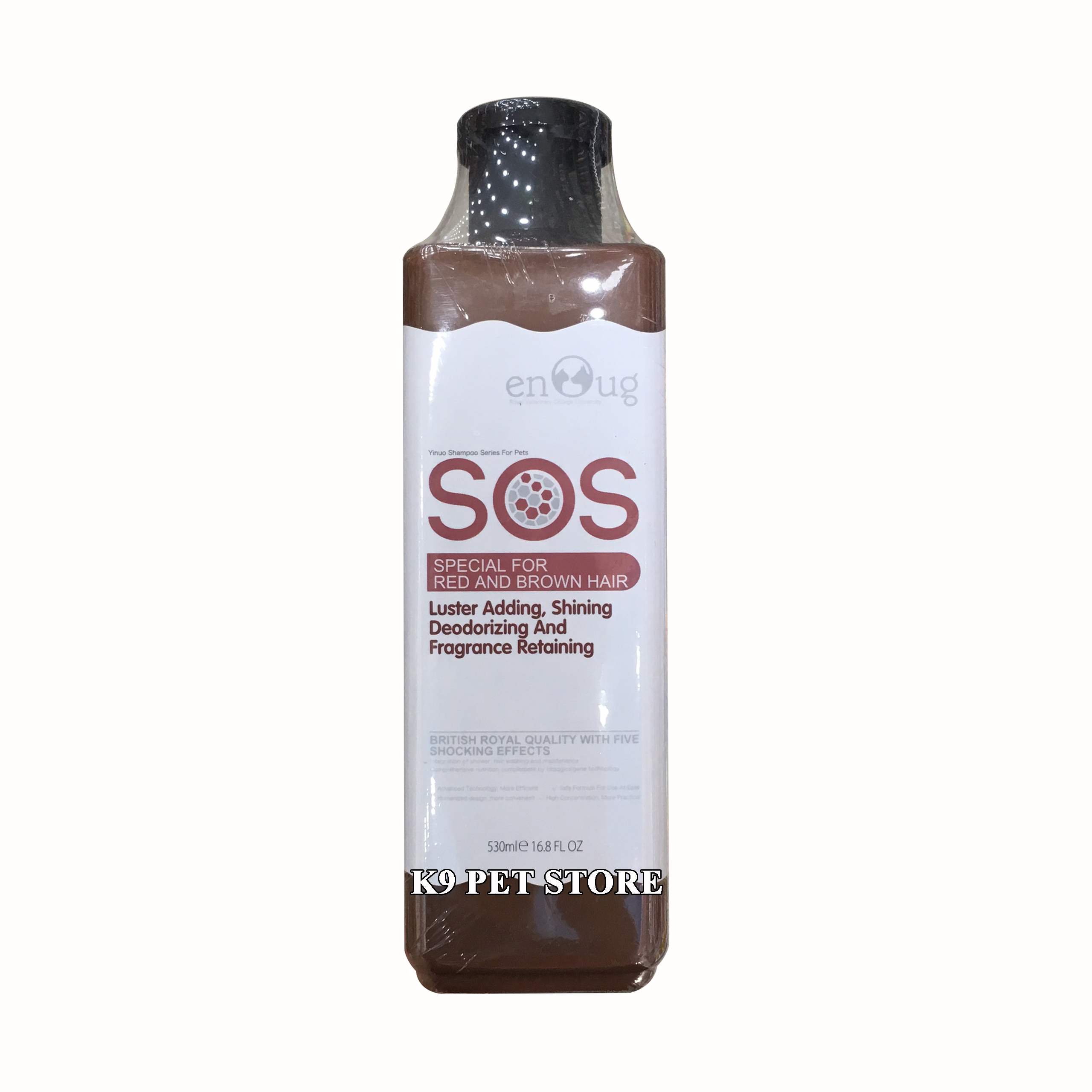 Sữa tắm SOS màu nâu đỏ dành cho chó có màu lông nâu đỏ 530ml